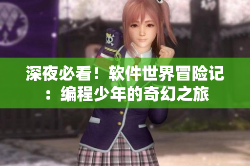 深夜必看！软件世界冒险记：编程少年的奇幻之旅