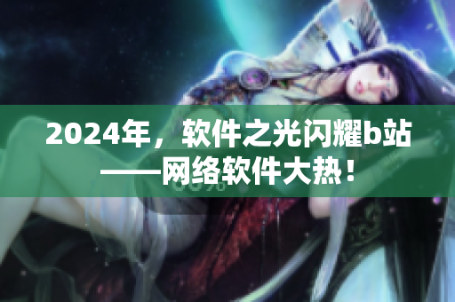 2024年，软件之光闪耀b站——网络软件大热！