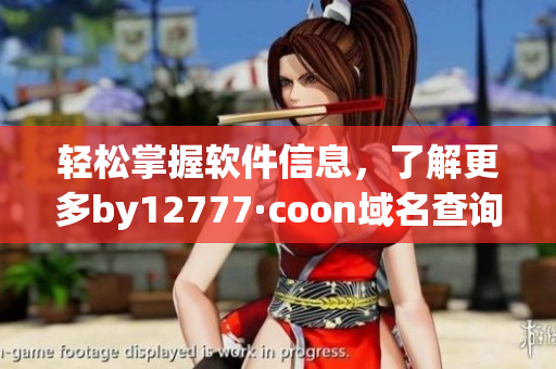 轻松掌握软件信息，了解更多by12777·coon域名查询技巧