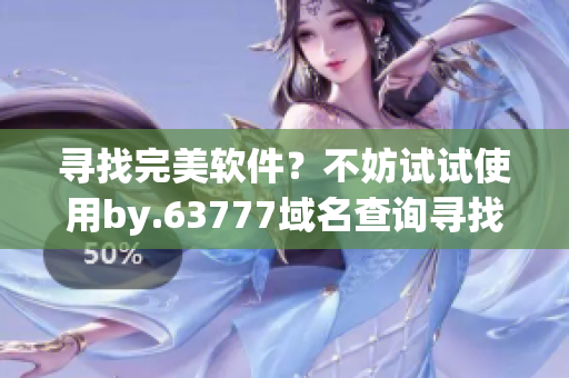 寻找完美软件？不妨试试使用by.63777域名查询寻找最优方案