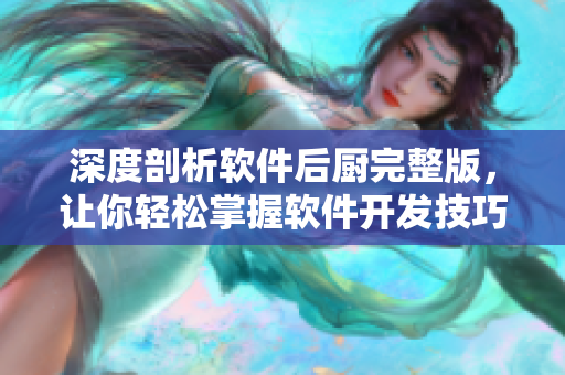 深度剖析软件后厨完整版，让你轻松掌握软件开发技巧！