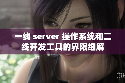 一线 server 操作系统和二线开发工具的界限细解