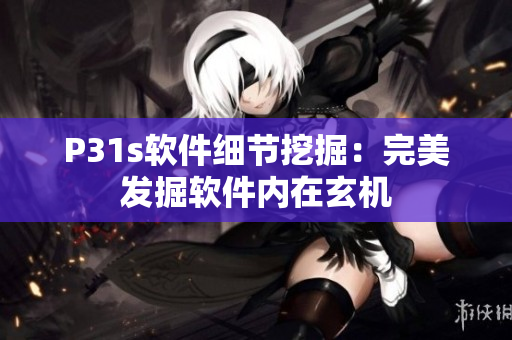 P31s软件细节挖掘：完美发掘软件内在玄机