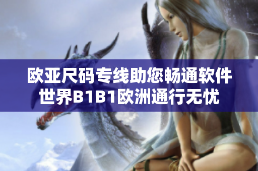 欧亚尺码专线助您畅通软件世界B1B1欧洲通行无忧