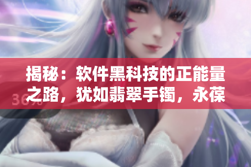 揭秘:软件黑科技的正能量之路,犹如翡翠手镯,永葆她的价值 揭秘:软件黑科技的正能量之路,犹如翡翠手镯,永葆她的价值