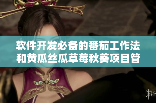软件开发必备的番茄工作法和黄瓜丝瓜草莓秋葵项目管理实践 软件开发必备的番茄工作法和黄瓜丝瓜草莓秋葵项目管理实践
