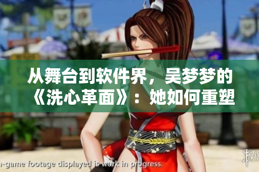 从舞台到软件界,吴梦梦的《洗心革面》:她如何重塑自我? 从舞台到软件界,吴梦梦的《洗心革面》:她如何重塑自我?
