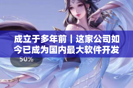成立于多年前|这家公司如今已成为国内最大软件开发企业 成立于多年前|这家公司如今已成为国内最大软件开发企业
